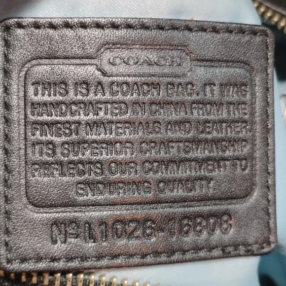 Coach Kristin 16808 Hobo Shoulder Bag W/silver-tone hardware and dual straps. - Picture 9 of 10